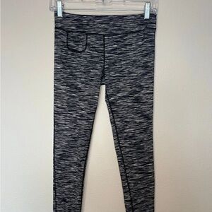 Zella Kids Black and Gray Leggings